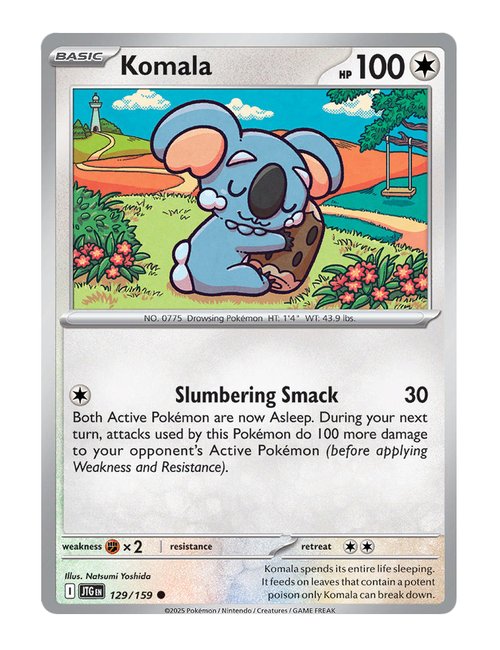 Komala #129/159 Reverse Holo - Journey Together