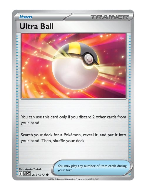 Ultra Ball #213/217 Reverse Holo - Ascended Heroes