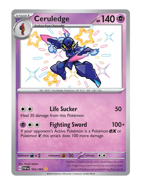 Ceruledge #162/091 - Paldean Fates