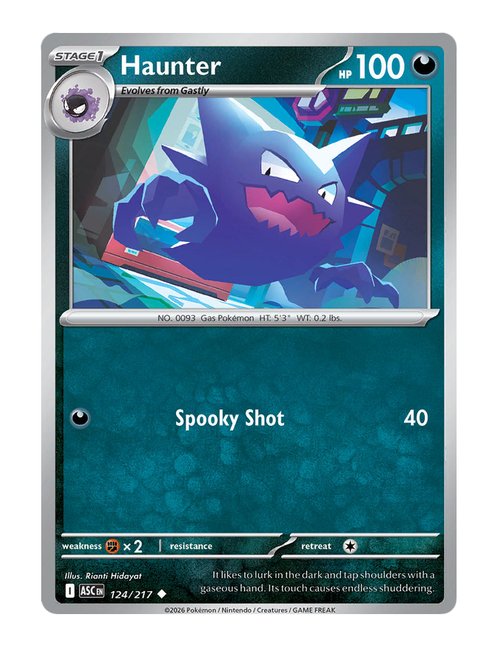 Haunter #124/217 Reverse Holo - Ascended Heroes