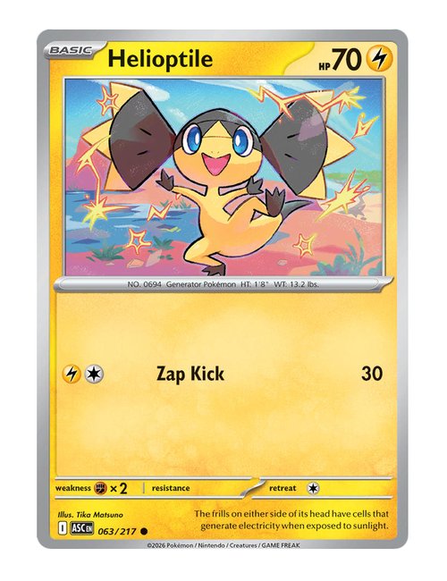 Helioptile #063/217 - Ascended Heroes