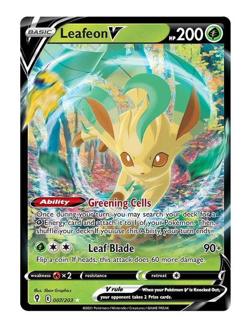 Leafeon V #7/203 - Evolving Skies