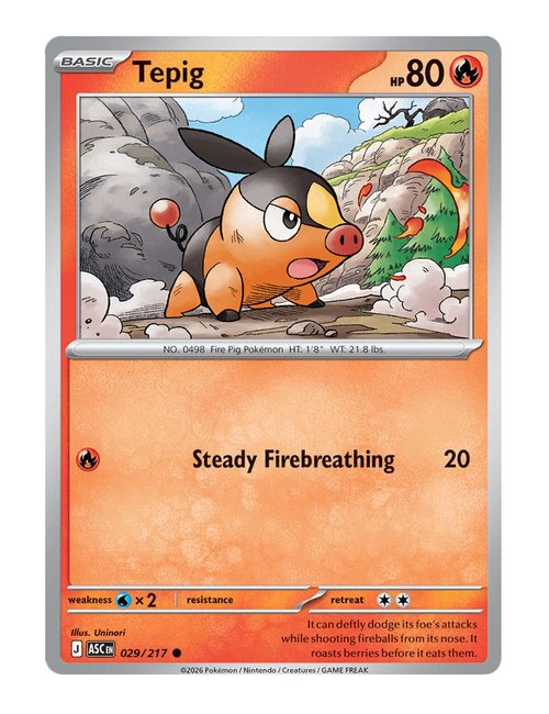 Tepig #029/217 Holo - Ascended Heroes