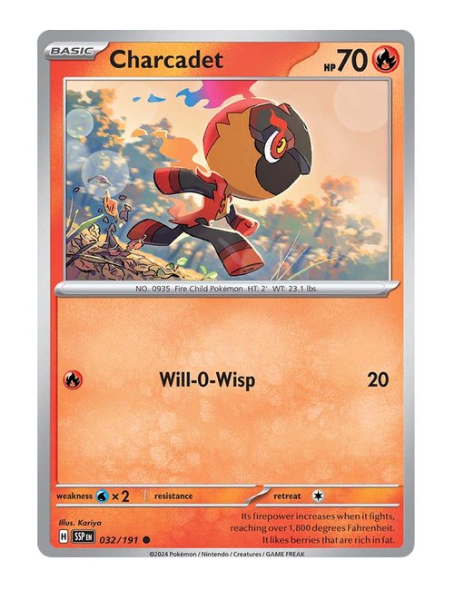 Charcadet #32/191 Reverse Holo - Surging Sparks
