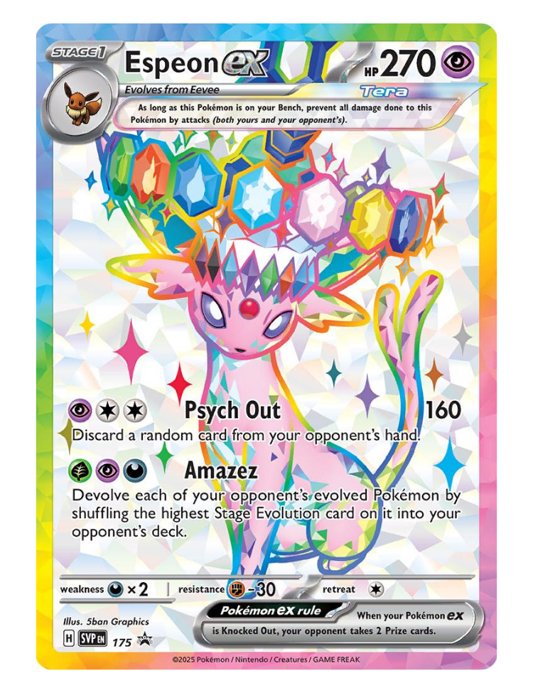 Espeon Ex #175 - Prismatic Evolutions Promo