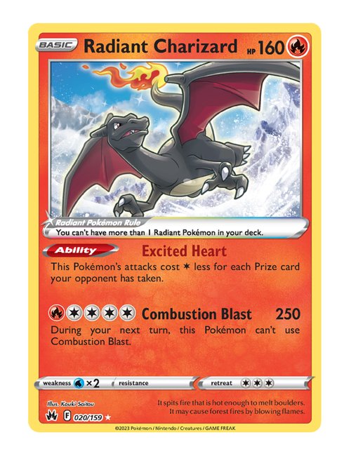 Radiant Charizard #20/160 - Crown Zenith