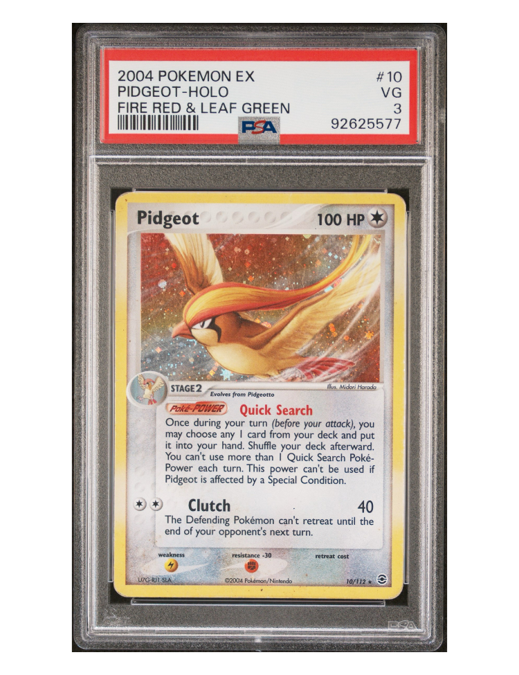 Pidgeot 10/112 - PSA 3 - Pokemon EX Fire Red Leaf Green