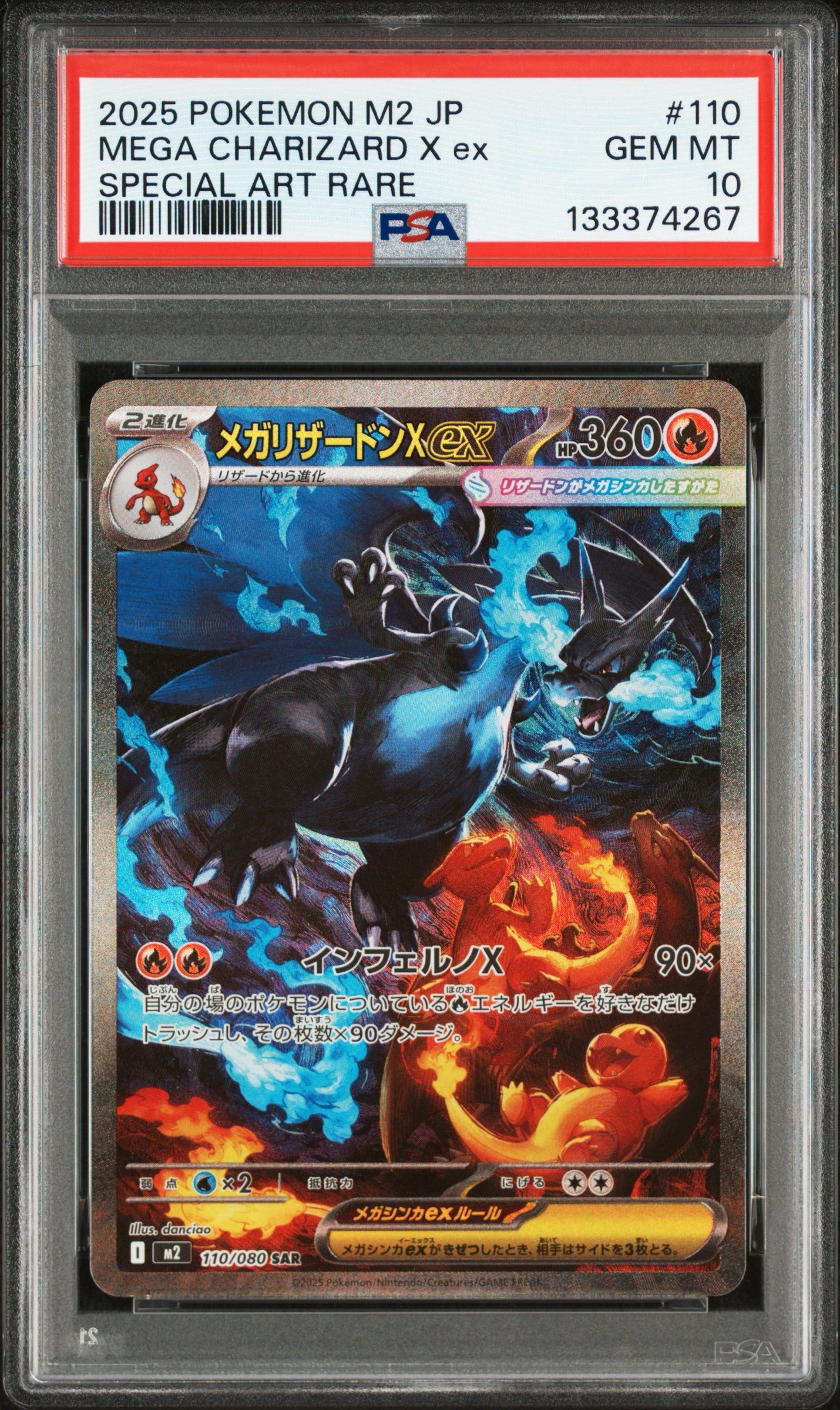 Mega Charizard X - PSA 10 - Inferno