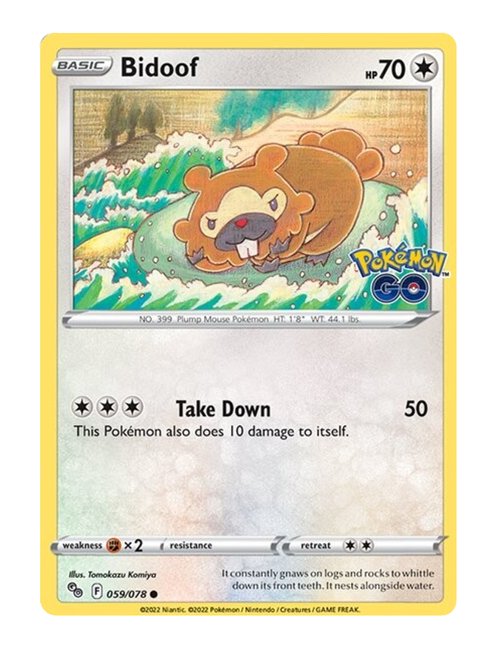 Bidoof #59/078 - Pokemon GO