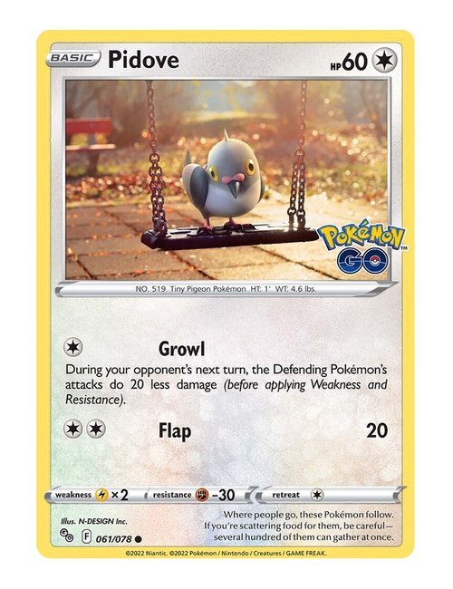 Pidove #61/078 - Pokemon GO