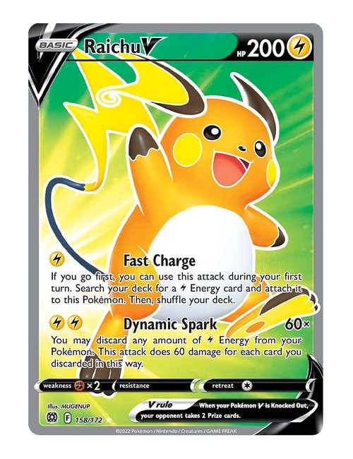 Raichu V #158/172 - Brilliant Stars