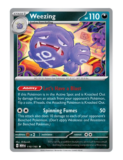 Weezing #110/165 Holo - 151