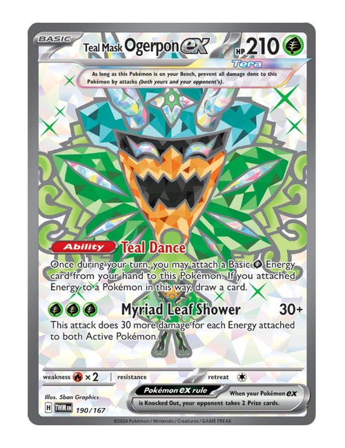 Teal Mask Ogerpon ex #190/167 - Twilight Masquerade