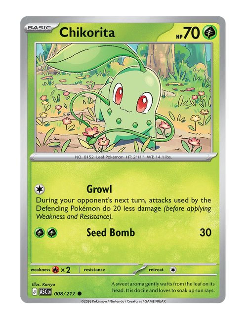 Chikorita #008/217 Holo - Ascended Heroes