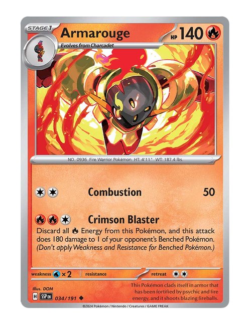 Armarouge #34/191 Reverse Holo - Surging Sparks
