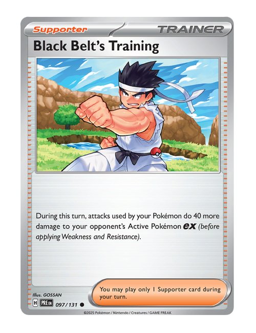 Black Belt's Training #097/181 Reverse Holo - Prismatic Evolutions