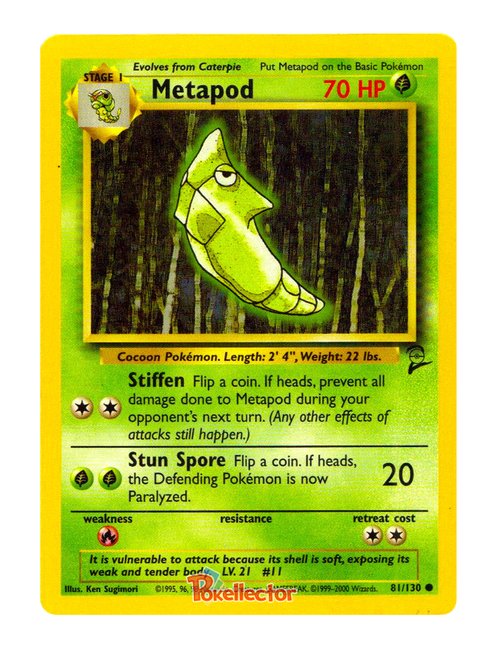 Metapod #81/130 - Base Set 2