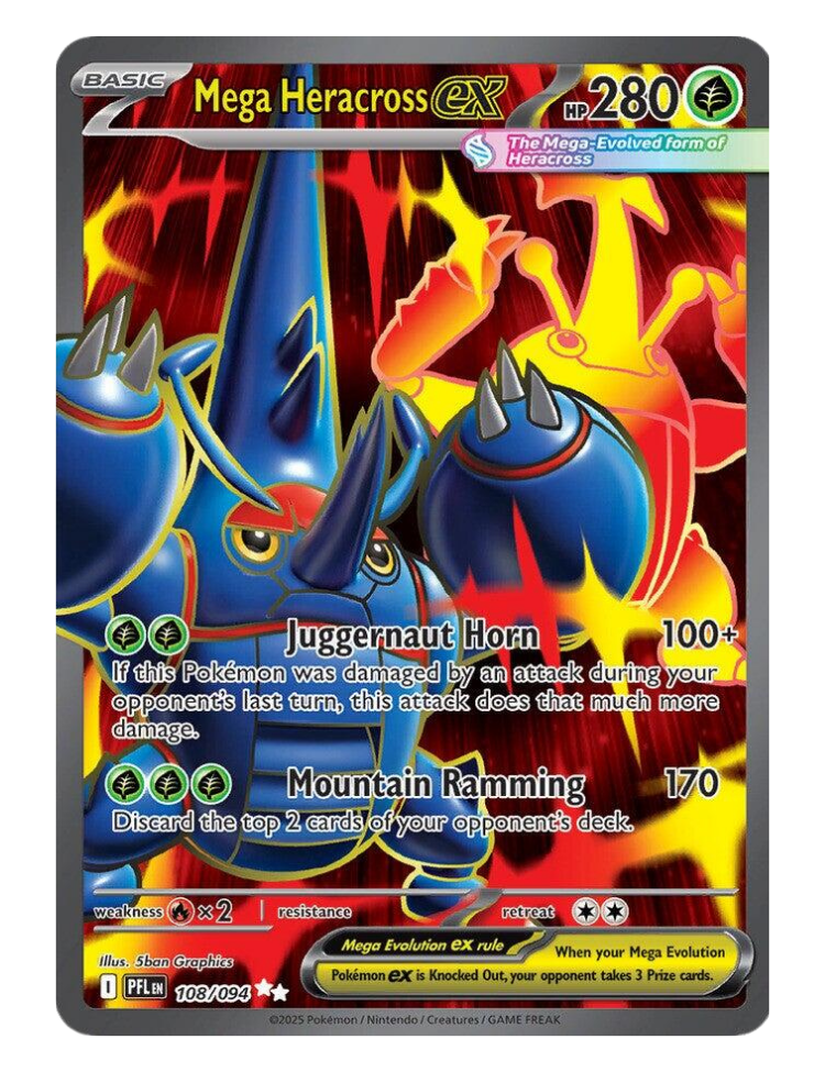 Mega Heracross ex  - 108/094 - Phantasmal Flames