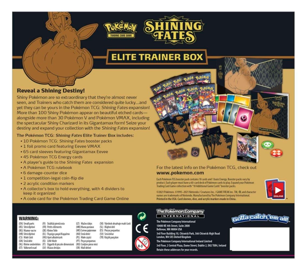 Shining Fates Elite Trainer Box