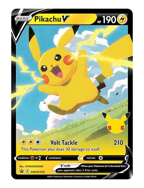 Pikachu V #SWSH143/025 - Celebrations