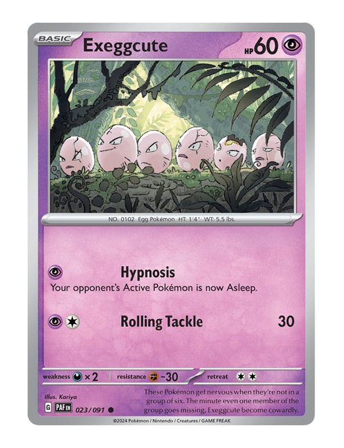Exeggcute #023/091 - Paldean Fates