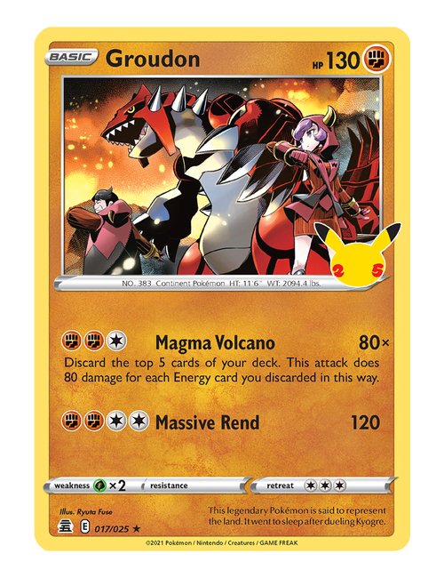 Groudon #17/025 - Celebrations