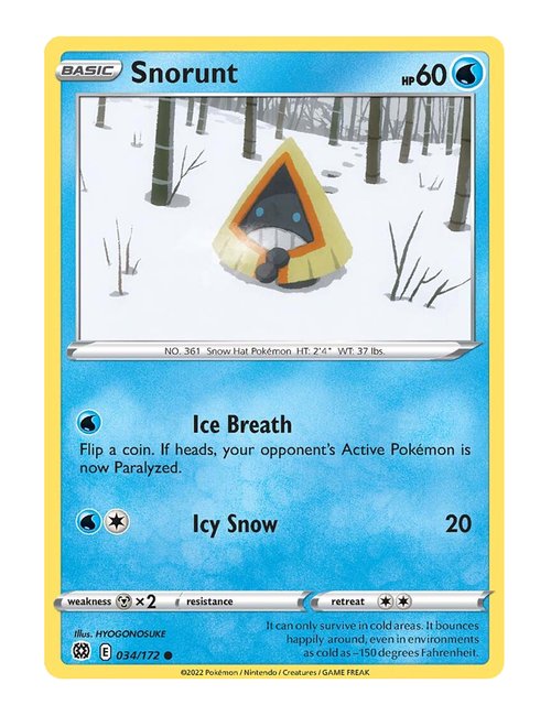 Snorunt #34/172 - Brilliant Stars