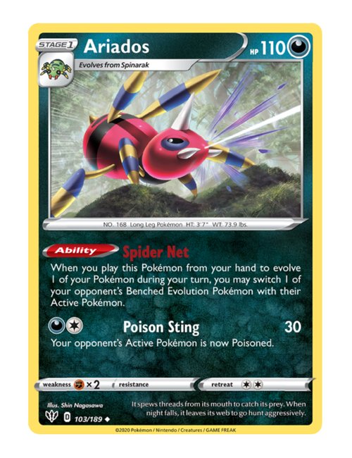 Ariados #103/189 - Darkness Ablaze