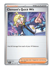 Clemont's Quick Wit #167/191 Reverse Holo - Surging Sparks