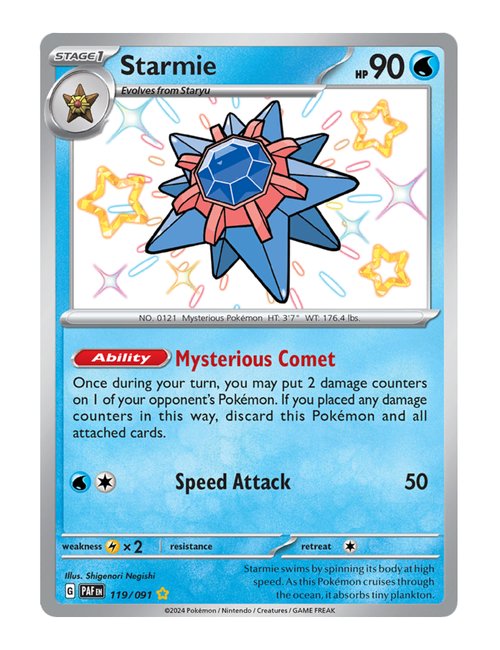 Starmie #119/091 - Paldean Fates