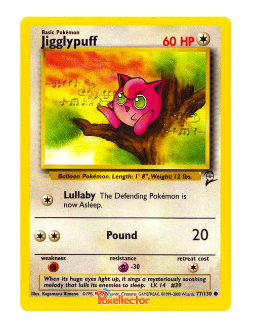 Jigglypuff #77/130 - Base Set 2