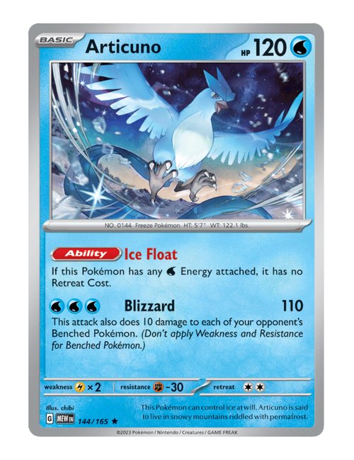 Articuno #144/165 - 151