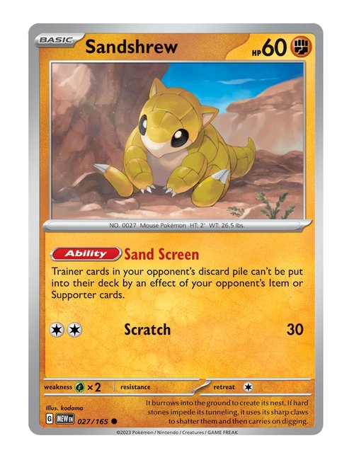 Sandshrew #027/165 - 151