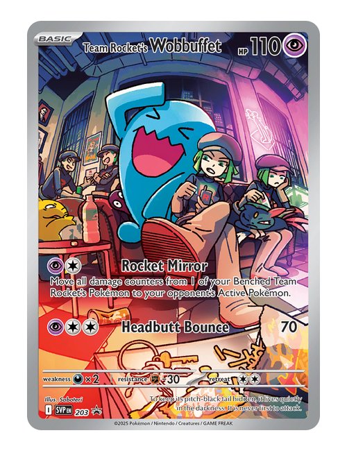Team Rocket's Wobbuffet #203 Promo - Promo