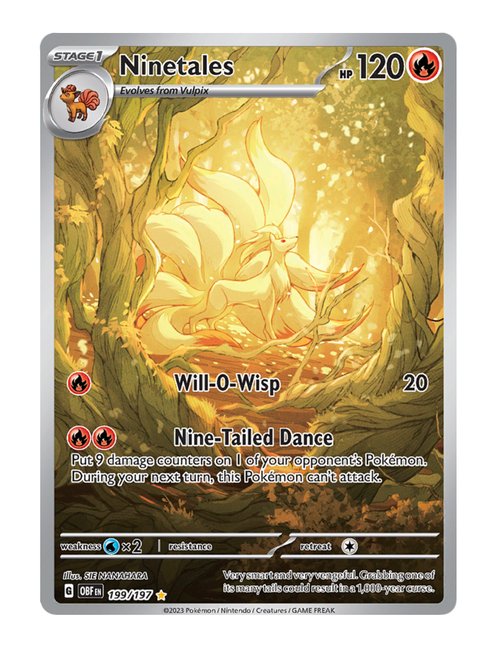 Ninetales #199/197 - Obsidian Flames