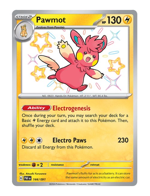 Pawmot #144/091 - Paldean Fates