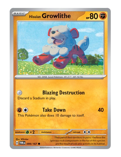 Hisuian Growlithe #099/167 - Twilight Masquerade