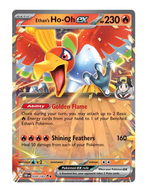 Ethan's Ho-Oh ex #039/182 - Destined Rivals