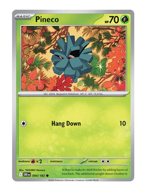 Pineco #004/182 Reverse Holo - Destined Rivals