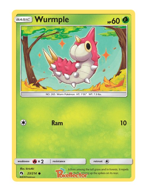Wurmple #023/214 Reverse Holo - Lost Thunder