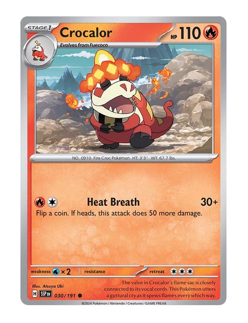 Crocalor #30/191 - Surging Sparks