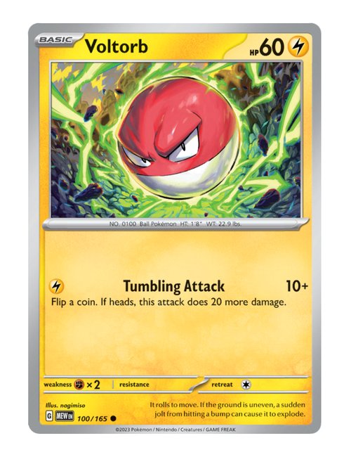 Voltorb #100/165 Reverse Holo - 151