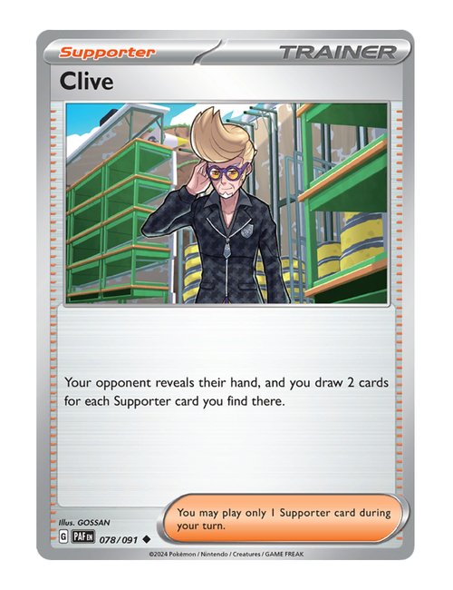 Clive #078/091 Reverse Holo - Paldean Fates