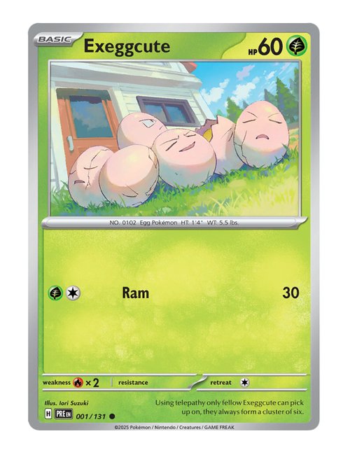 Exeggcute #001/181 Reverse Holo - Prismatic Evolutions