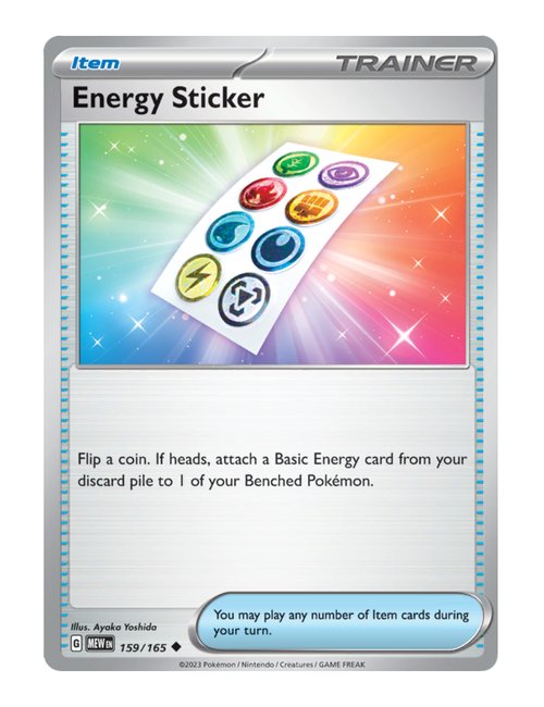 Energy Sticker #159/165 Reverse Holo - Japanese 151