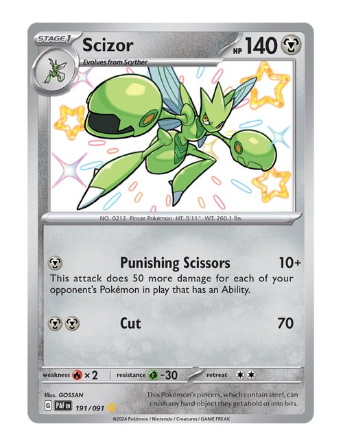Scizor #191/091 - Paldean Fates