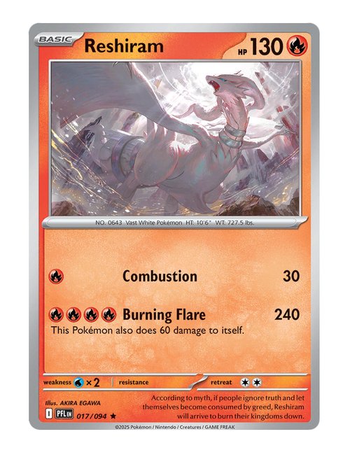 Reshiram #017/094 Holo - Phantasmal Flames