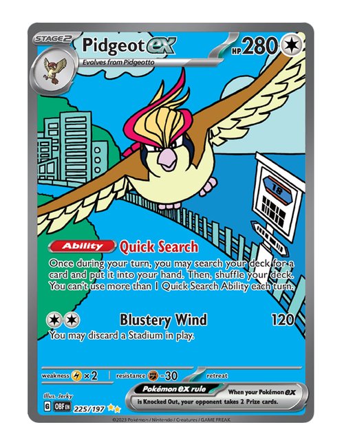 Pidgeot ex #225/197 - Obsidian Flames