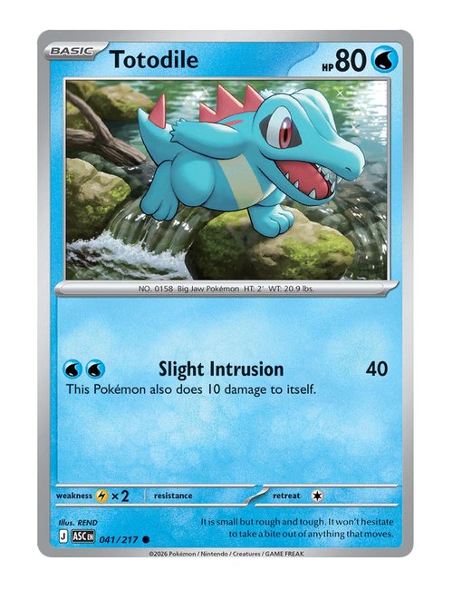 Totodile #041/217 Reverse Holo - Ascended Heroes