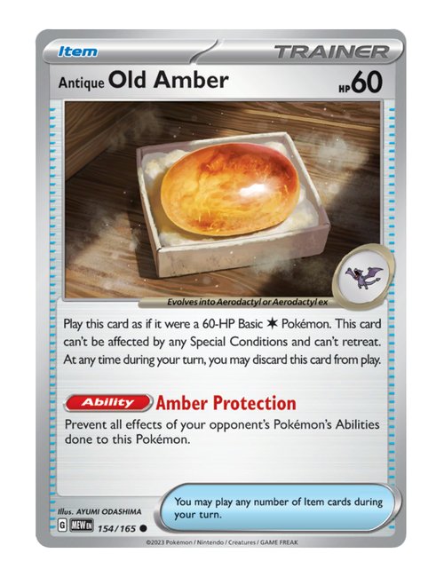 Antique Old Amber #154/165 Reverse Holo - 151